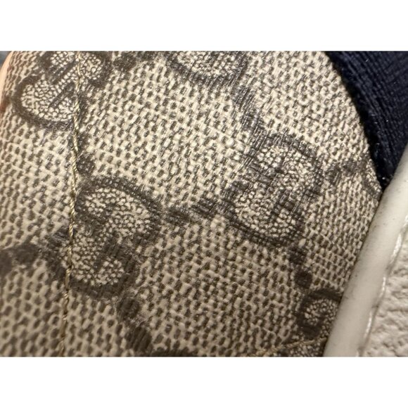 Gucci Womens GG Supreme Canvas Ace Sneakers Size 37.5 Red & Blue Stripes Made In - Picture 14 of 15